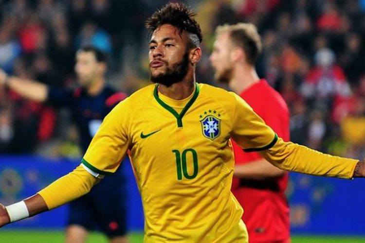 Bintang timnas Brasil, Neymar.