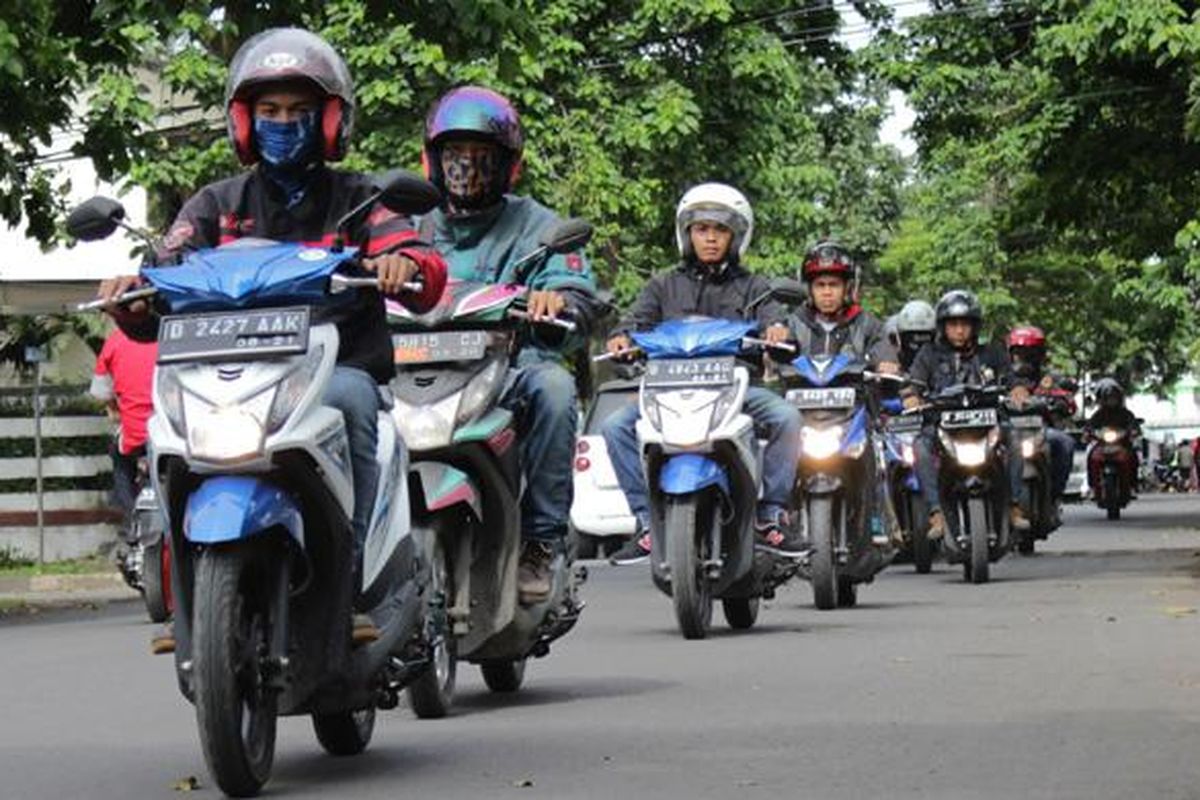 kegiatan touring uji irit All New Honda BeAT.