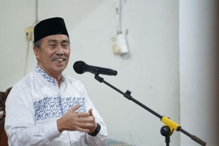 Gubernur Riau Syamsuar saat Safari Ramadhan ke Kabupaten Siak, Riau, Senin (11/4/2022) malam.