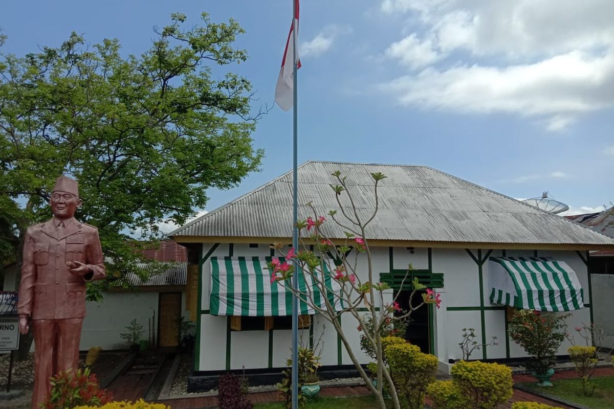 Foto : Rumah pengasingan Bung Karno di di jalan Perwira, Kelurahan Kotaraja, Ende Utara, Kabupaten Ende, NTT.