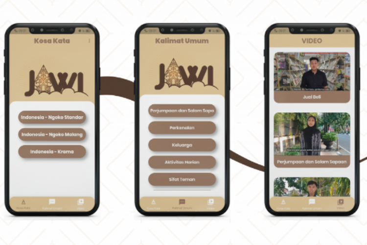 Mahasiswa Universitas Negeri Malang (UM) mengembangkan aplikasi Jawi untuk membantu mahasiswa memahami bahasa Jawa.