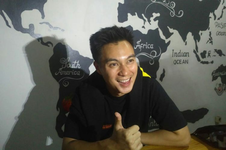 Artis peran Baim Wong saat ditemui di kawasan Utan Kayu, Rawamangun, Jakarta Timur, Minggu (14/7/2019).