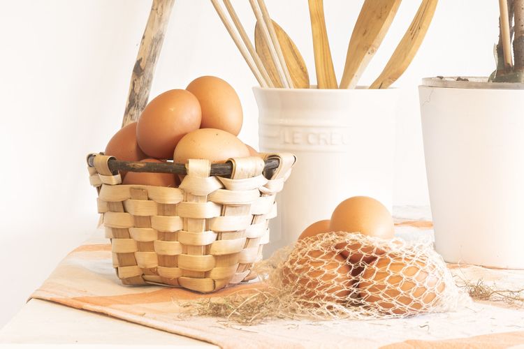 Ilustrasi telur, telur ayam.