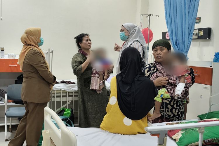 Pasien campak di RSUD Syamrabu Bangkalan, (25/8/2025). 