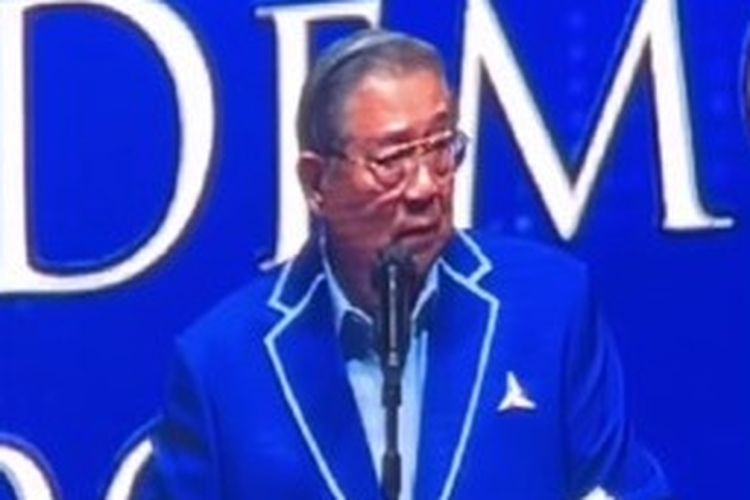 Tangkapan layar video pidato Presiden Susilo Bambang Yudhoyono di Rapat Pimpinan Nasional Partai Demokrat yang diunggah akun Instagram @pdemokrat.sumut. SBY bicara soal kemungkinan Pemilu 2024 tidak jujur dan tidak adil. 