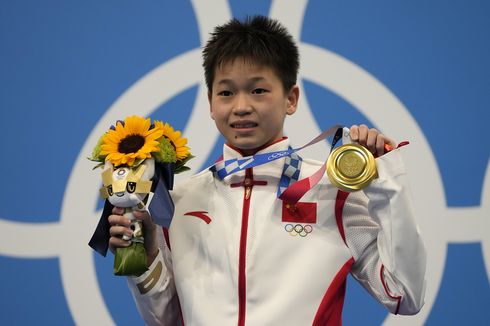 Quan Hongchan, Atlet Loncat Indah Usia 14 Tahun Asal China Sabet Medali Emas Olimpiade Tokyo 2020