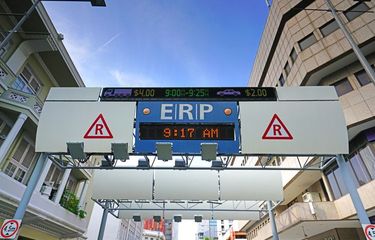 Ilustrasi ERP atau jalan berbayar(Shutterstock)
