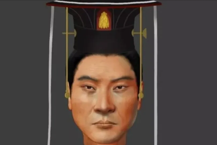 Hasil rekonstruksi wajah Kaisar Wu, kaisar China yang  memerintah dari 560 M hingga 578 M