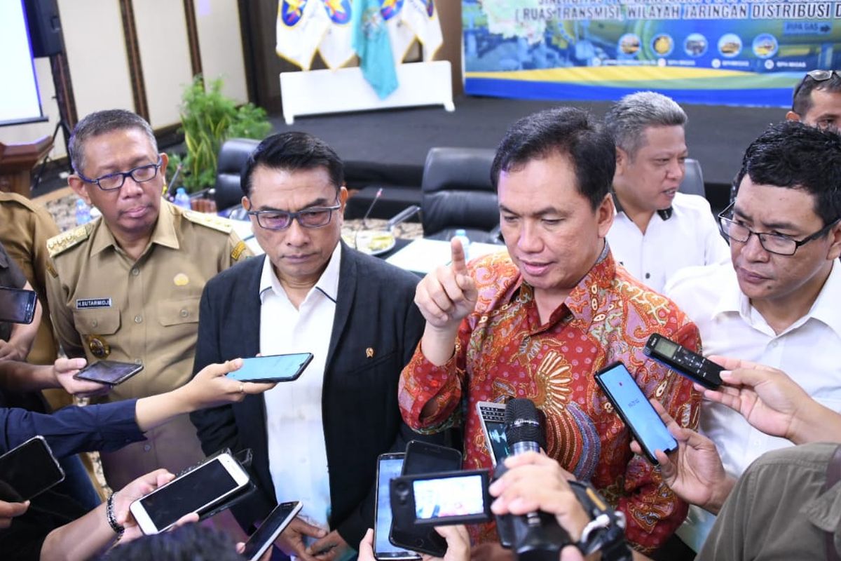 FGD supply and demand gas bumi Kalimantan, di Grand Mahkota Hotel Pontianak, Selasa (3/12/2019).