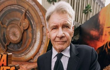 Harrison Ford saat penayangan perdana film Indiana Jones and the Dial of Destiny di Festival Film Cannes pada Mei 2023.