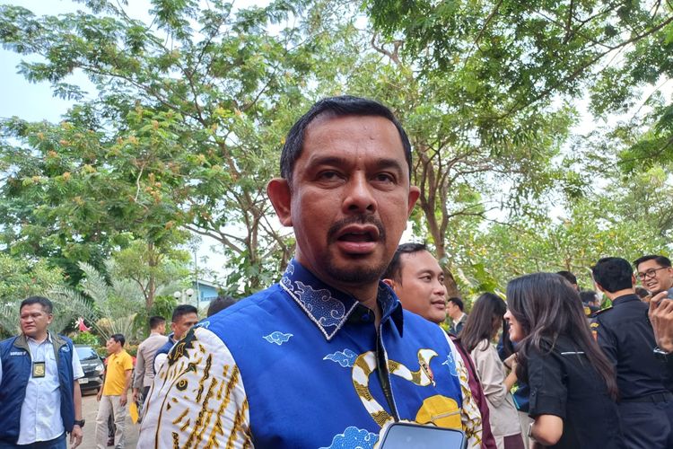 Direktur Tindak Pidana Narkoba (Dirtipidnarkoba) Bareskrim Polri Brigjen Mukti Juharsa di Kabupaten Tangerang, Banten, Jumat (17/11/2023).