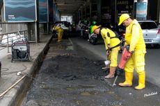 Jalan di Bawah Stasiun MRT Haji Nawi Kerap Rusak, Sudin Bina Marga Sebut karena Drainase Tersumbat