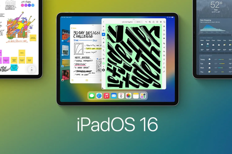 Ilustrasi iPadOS 16.