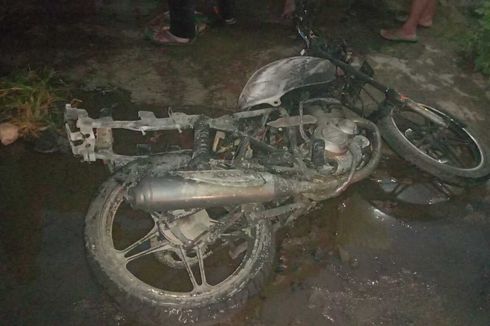 Ditabrak Motor Thunder yang Terbakar, Kios BBM di Nganjuk Ludes