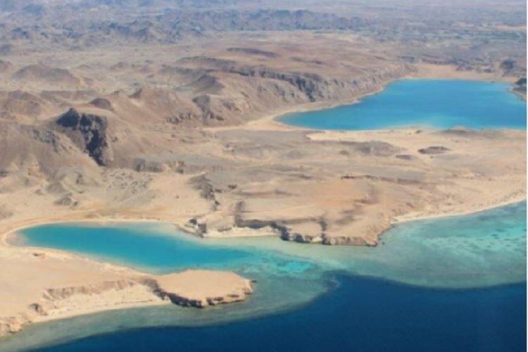 Inilah kawasan pantai yang akan dikembangkan menjadi daerah wisata di Arab Saudi.