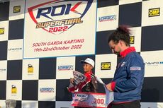 Pebalap Gokart Qarrar Firhan Puas Raih Podium Ke-5 di Rok Cup Super Final