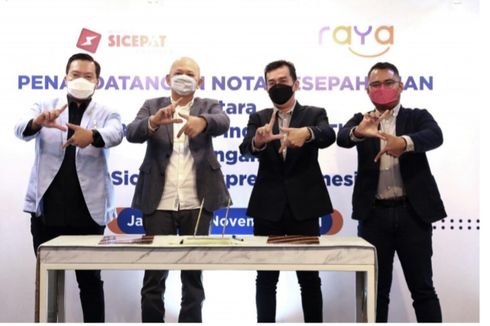 Bank Raya dan SiCepat Ekspres Jalin Kerja Sama Pembiayaan Gig Economy