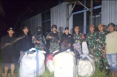 TNI Pergoki Penyelundup Pakaian Rombengan Impor di Pulau Sebatik, 4 Pelaku Kabur ke Malaysia 