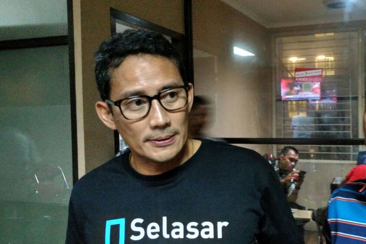 Sandiaga Uno saat ditemui di posko Sandi Uno yang terletak di jalan Melawai nomor 16, Kebayoran Lama, Jakarta Selatan, Selasa (9/5/2017). 