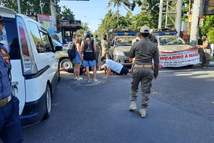 Sejumlah WNA dihukum karena tak memakasi masker