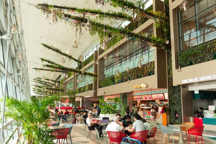 Gourmet Garden di Terminal 2 Bandara Changi, Singapura. 