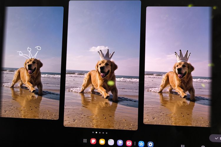 Fitur Sketch on Other Photo di Samsung Galaxy Tab S10 series.