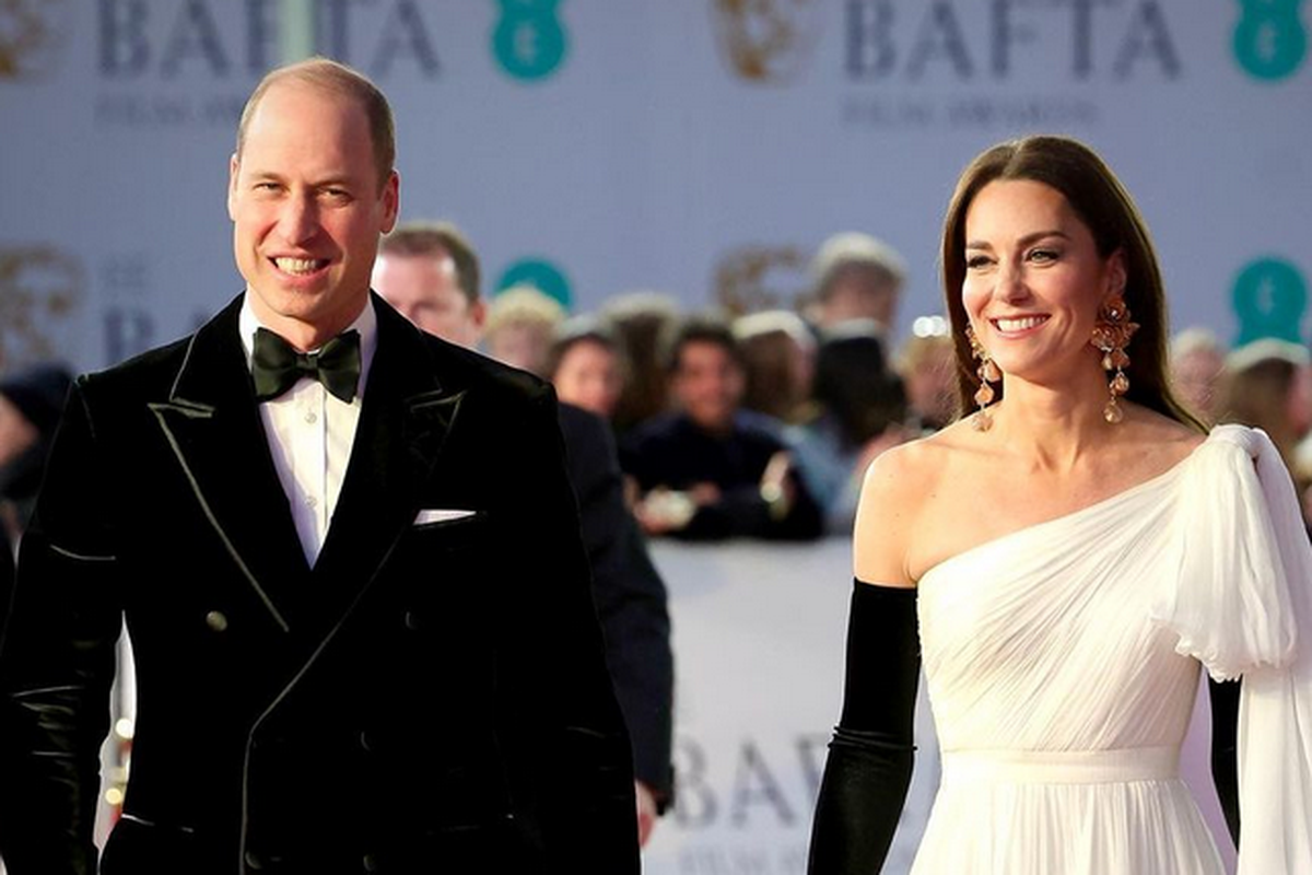 Keluarga Pangeran William dan Kate Middleton menghadiri BAFTA 2023