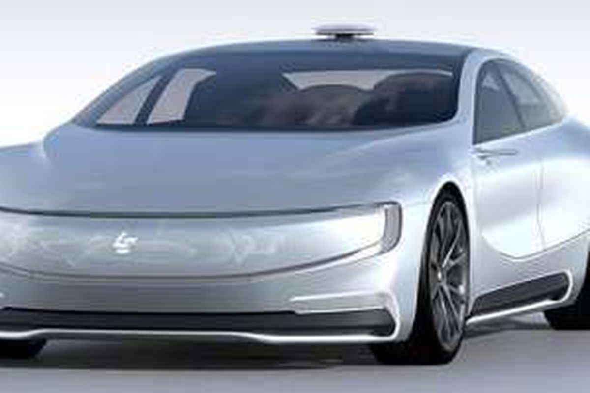 Prototipe mobil listrik LeEco asal China yang dinamai LeSEE.