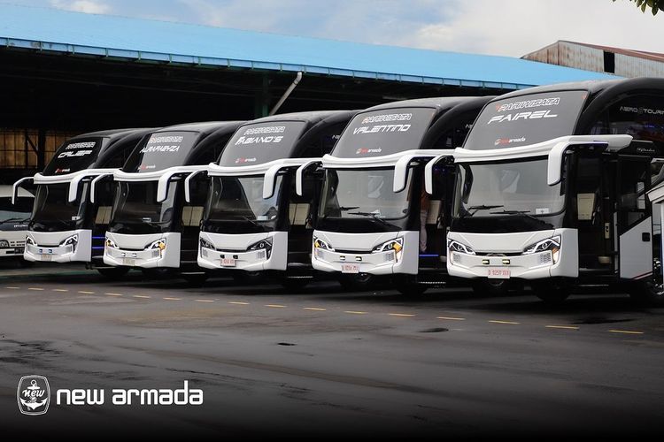 Bus baru PO DMH Trans, pakai bodi Skylander R22 Facelift