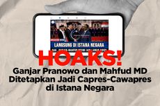 INFOGRAFIK: Beredar Hoaks Penetapan Pasangan Capres-Cawapres, Ganjar-Mahfud MD di Istana