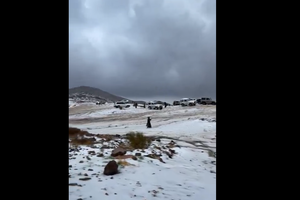Wilayah Arab Saudi Diselimuti Salju, Suhu Turun hingga 0 Derajat Celsius, Apa yang Terjadi?