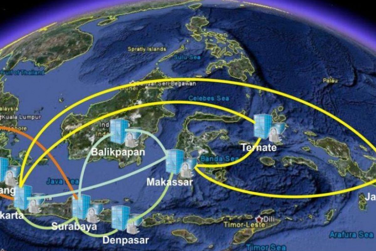 Dengan Palapa Ring, tak kurang 57 kota dan wilayah terisolir seperti Ranai di Natuna, Sangihe di ujung utara Sulawesi, Rai Juha di Laut Sabu, Alor, Wetar, Saumlaki, Tual, Timika, Nabire, dan puluhan kota lain di Indonesia Timur, tersambungkan jaringan kabel optik. 