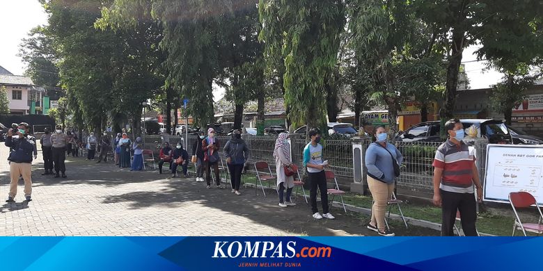 461 Pengunjung Pusat Grosir Di Sleman Jalani Rapid Test Massal 20