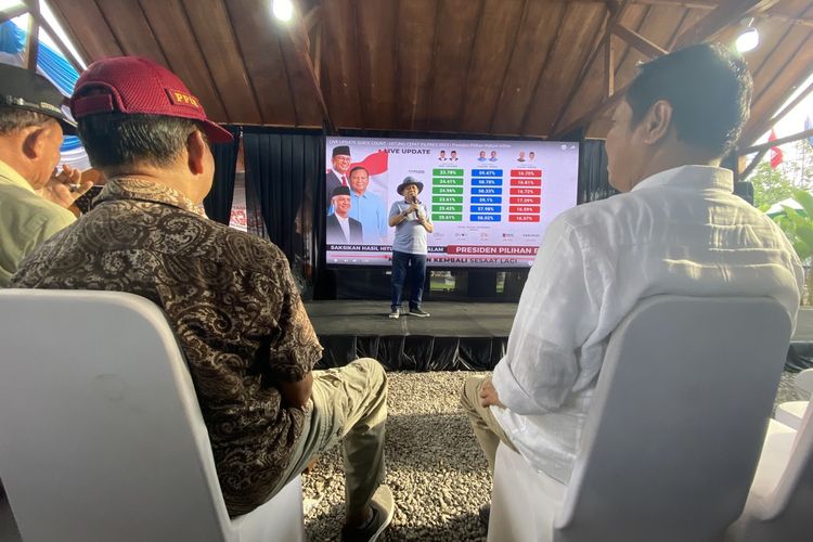 Ketua TKD Prabowo-Gibran Lampung, Faisol Djausal saat syukuran kemenangan Prabowo, Rabu (14/2/2024).