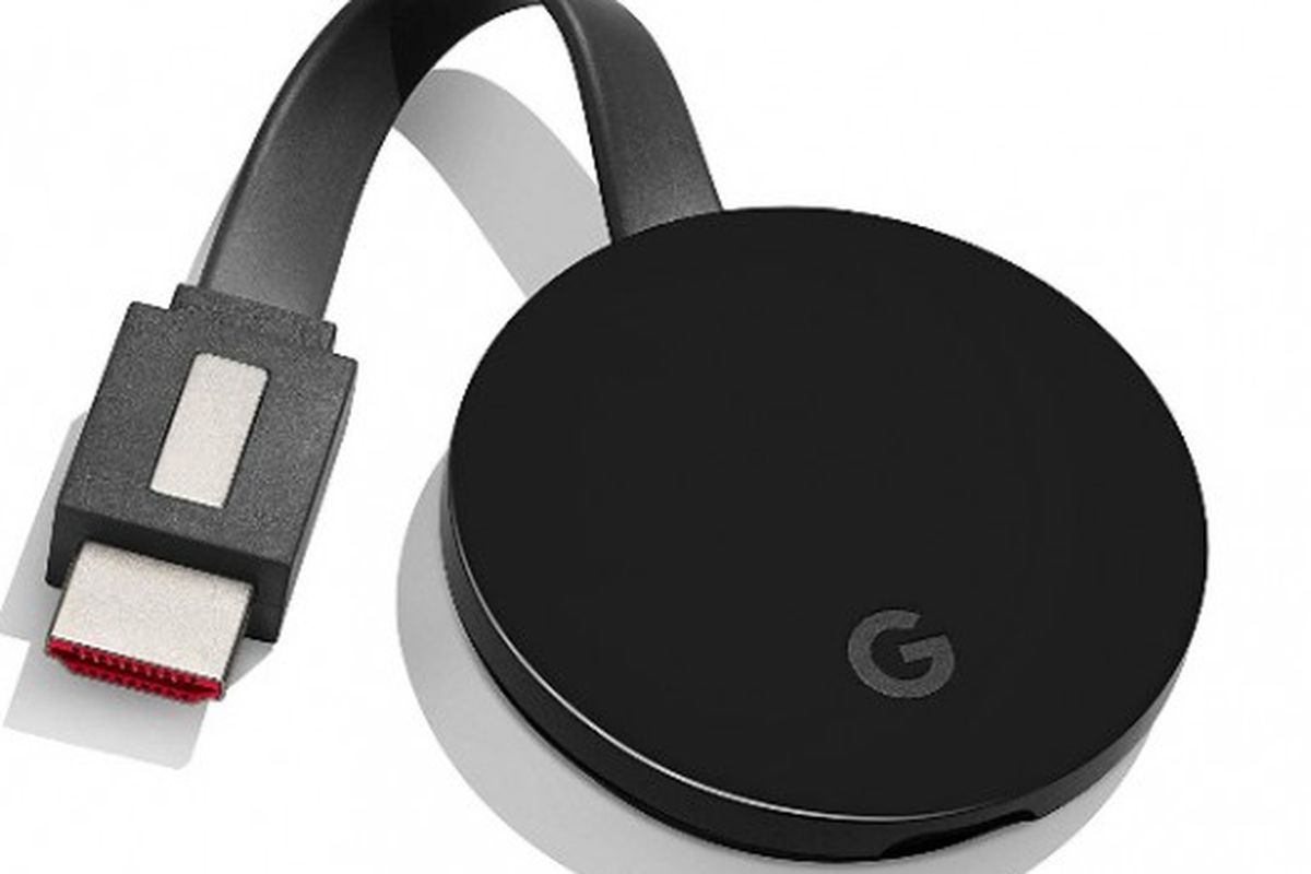 Sebuah Chromecast Ultra yang diluncurkan pada tahun 2016 lalu