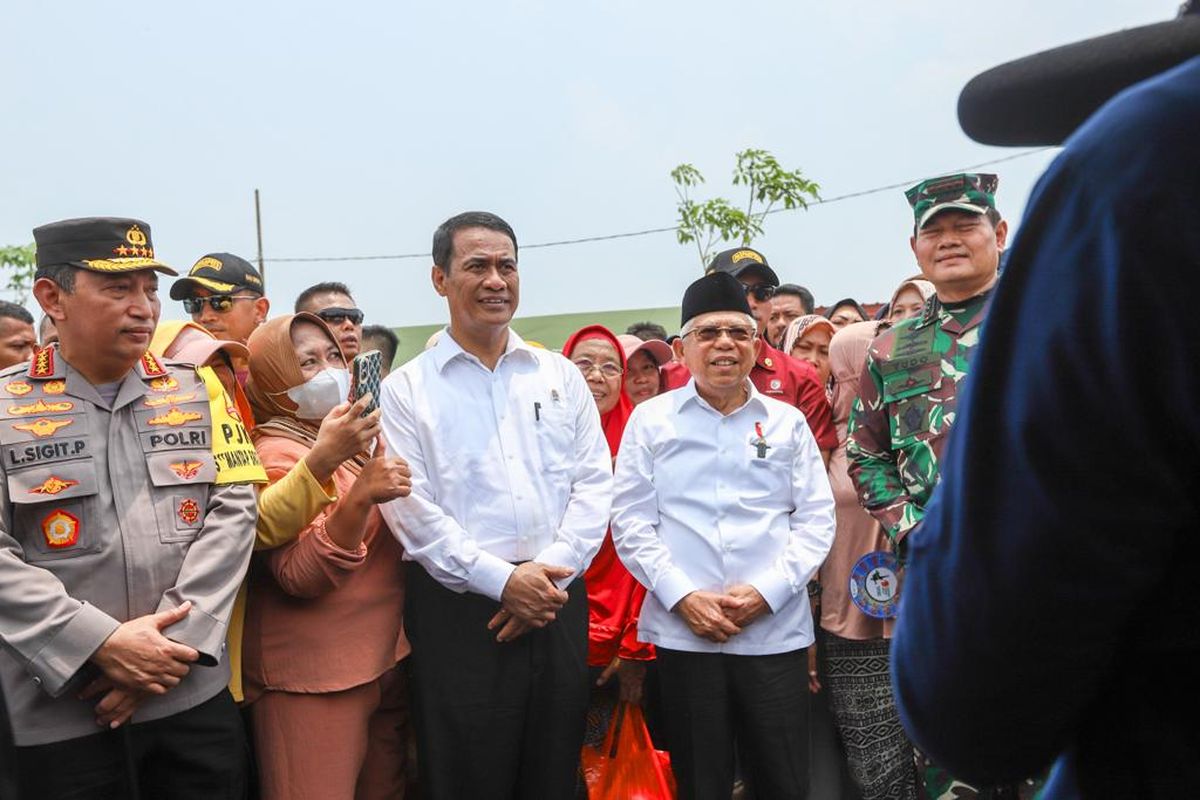 Kementan bersama Wapres Ma'ruf Amin dan TNI jalankan Gerakan Pangan Nasional 2023.