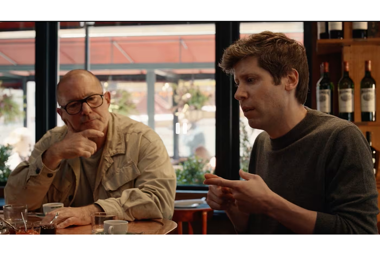 (ki-ka) Mantan kepala desain legendaris Apple Jony Ive bersama CEO OpenAI Sam Altman.