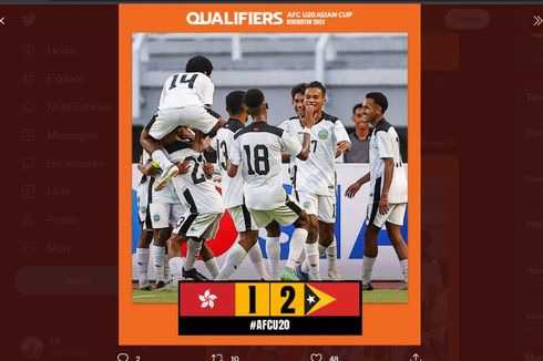 Hasil Kualifikasi Piala Asia U20: Hong Kong 1-2 Timor Leste, Tak Pengaruhi Indonesia