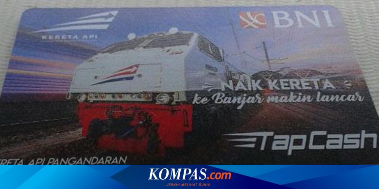 Bni Bantu Promosi Ka Pangandaran Lewat Tap Cash Bergambar Kereta Api