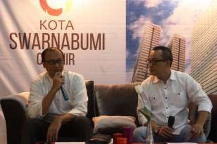 Direktur Utama PT Kopel Lahan Andalan (Kopelland) Bogi Aditya, dan Sales & Marketing Manager Kopelland, Reza Atmadja, Senin (21/6/2016).
