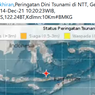 Peringatan Dini Tsunami di NTT, BMKG: Tak Berlaku untuk Wilayah Sulut