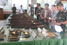 Puluhan Senjata Api Disita di Perbatasan RI-Timor Leste