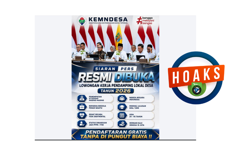 INFOGRAFIK: Hoaks Rekrutmen Pendamping Lokal Desa, Waspada Penipuan