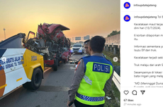 Kecelakaan Maut Elf Tabrak Truk di Tol Boyolali, Diduga Sopir Mengantuk