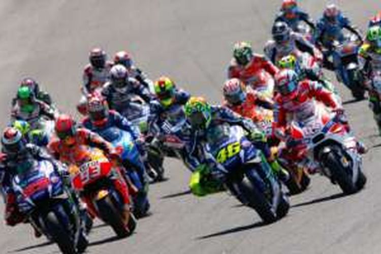 Ilustrasi balap MotoGP.