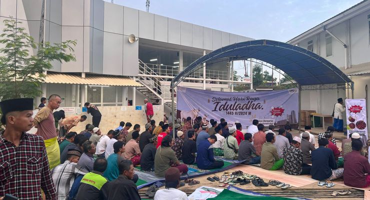 Meriah, Perayaan Idul Adha di Hunian Pekerja Konstruksi IKN