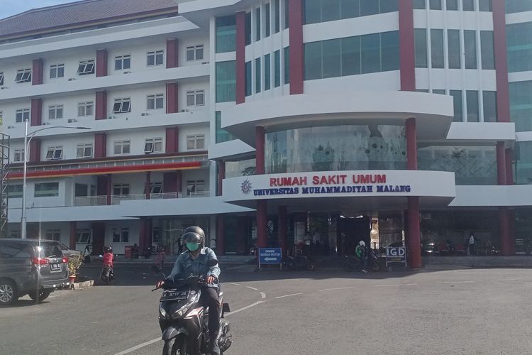 RS UMM di Kota Malang, Jawa Timur nampak depan pada Selasa (22/2/2022).