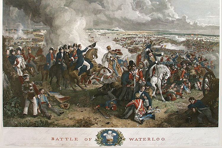 Ilustrasi Perang Waterloo karya Robinson