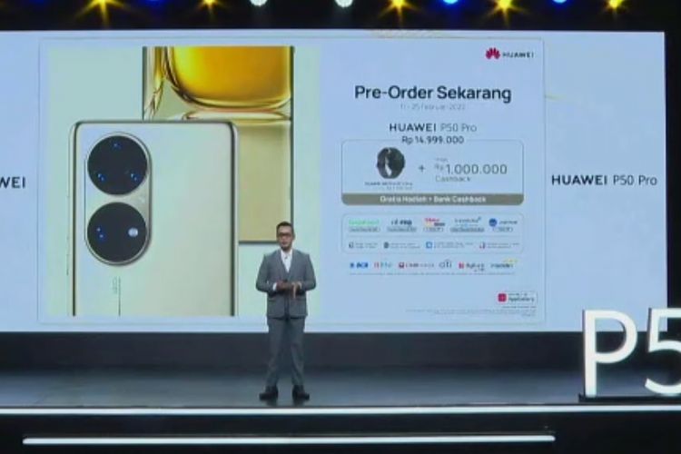 Harga Huawei P50 Pro di Indonesia.