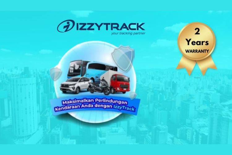 IzzyTrack solusi GPS tracking untuk monitoring aset kendaraan 24 jam. 